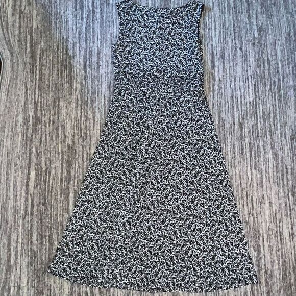 CB Established 1962 Womens Dress 8 Black White Sleeveless‎ Fit & Flare Pullover - Picture 4 of 5